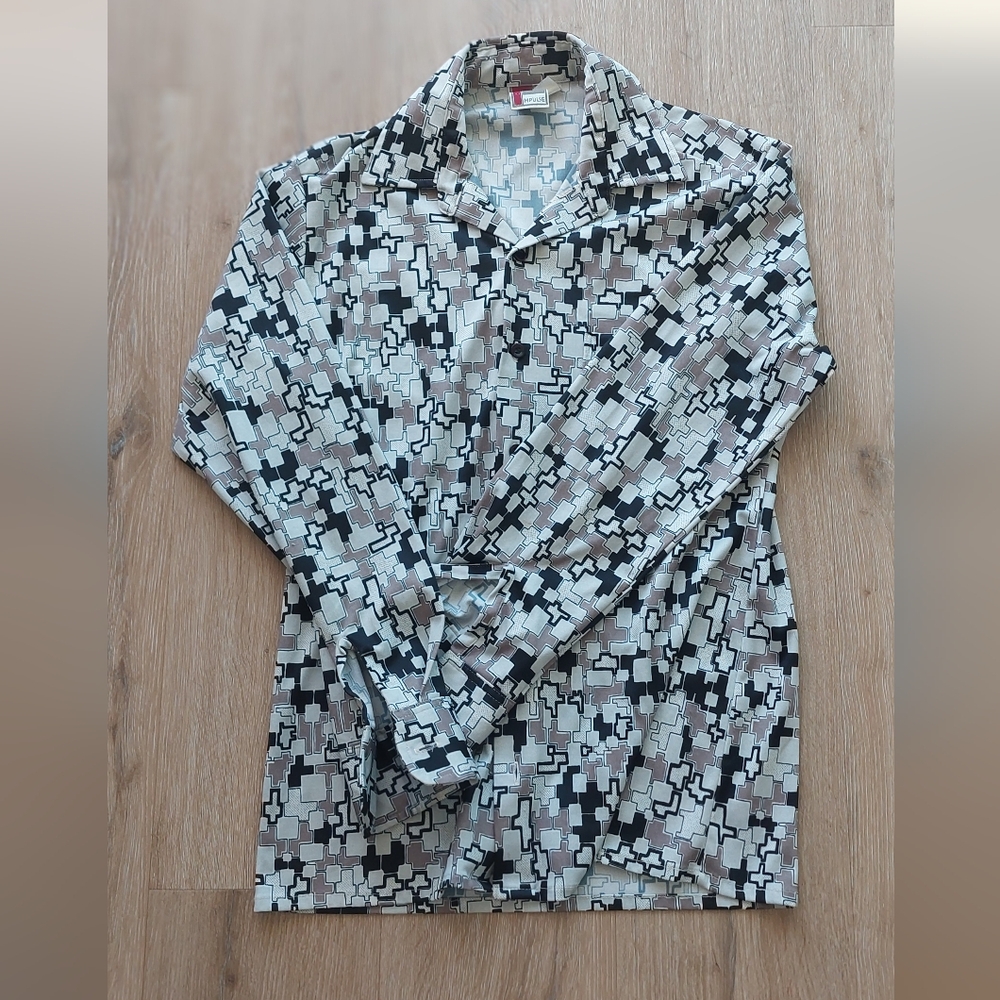 Impulse Shirt Abstract Design With Stretch